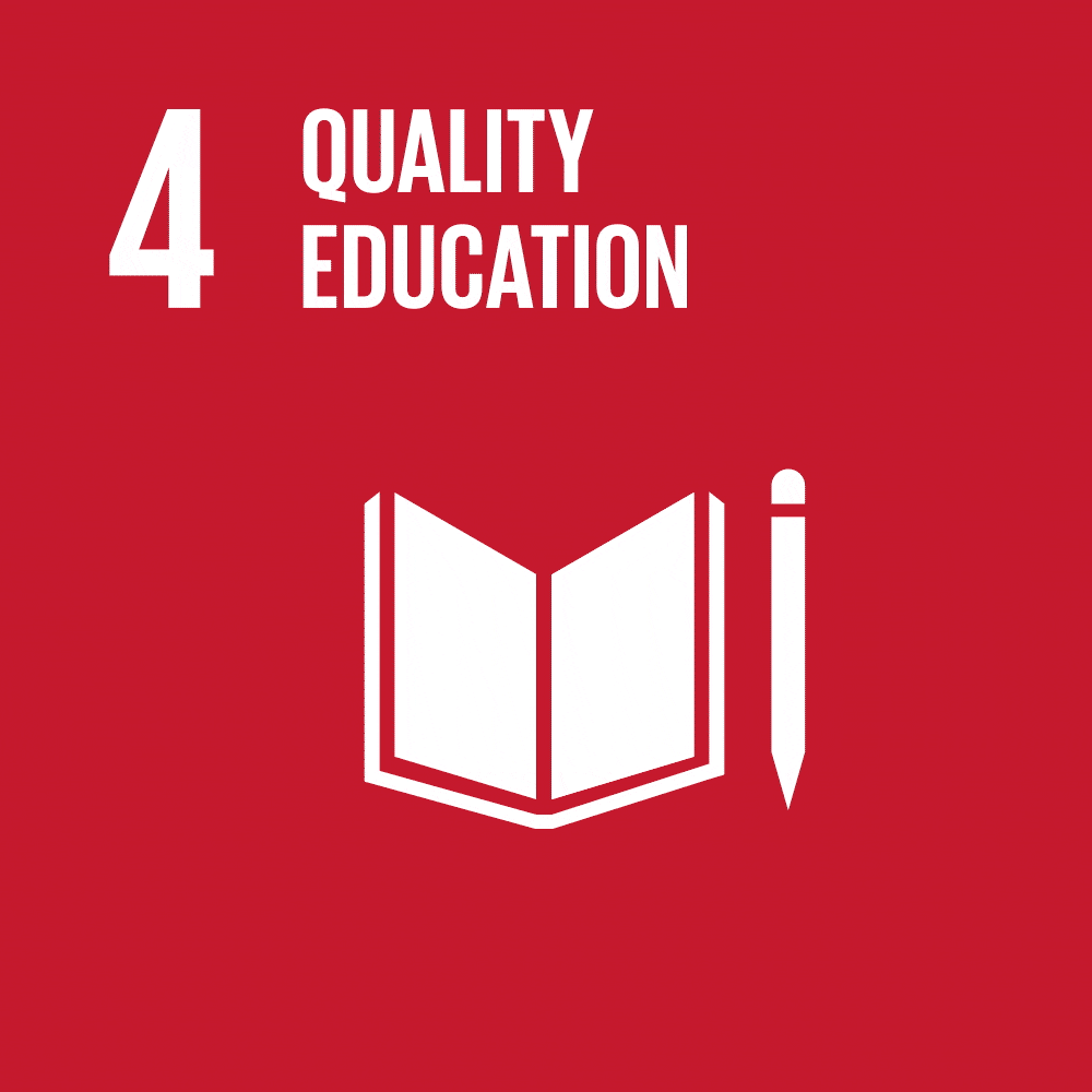 SDG 4 Hochwertige Bildung; https://unric.org/de/17ziele/#sdg-de-ziele;
https://www.un.org/sustainabledevelopment/news/communications-material/