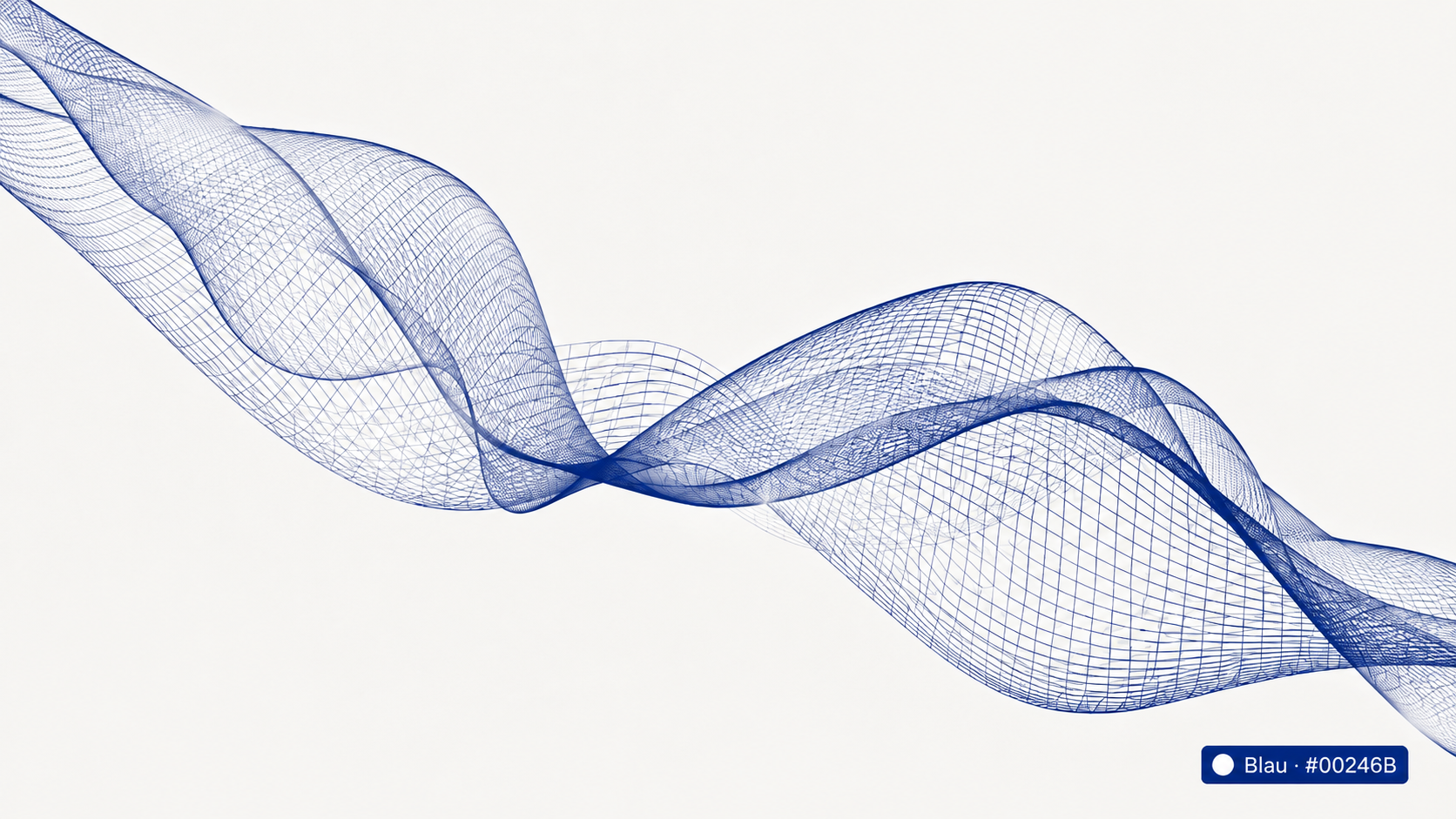 Abstrakte blaue Netz-Welle als Beitragsbild zum 360°WERTblick.